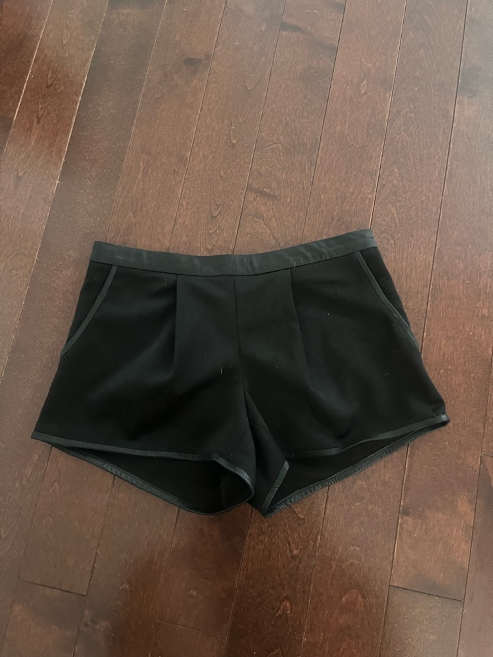Lamarque Black Shorts with Back Zip